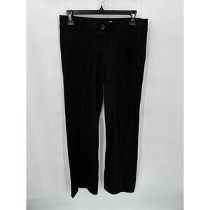 BETABRAND Black Bootcut Stripe Flare Leg Pant // Medium Long